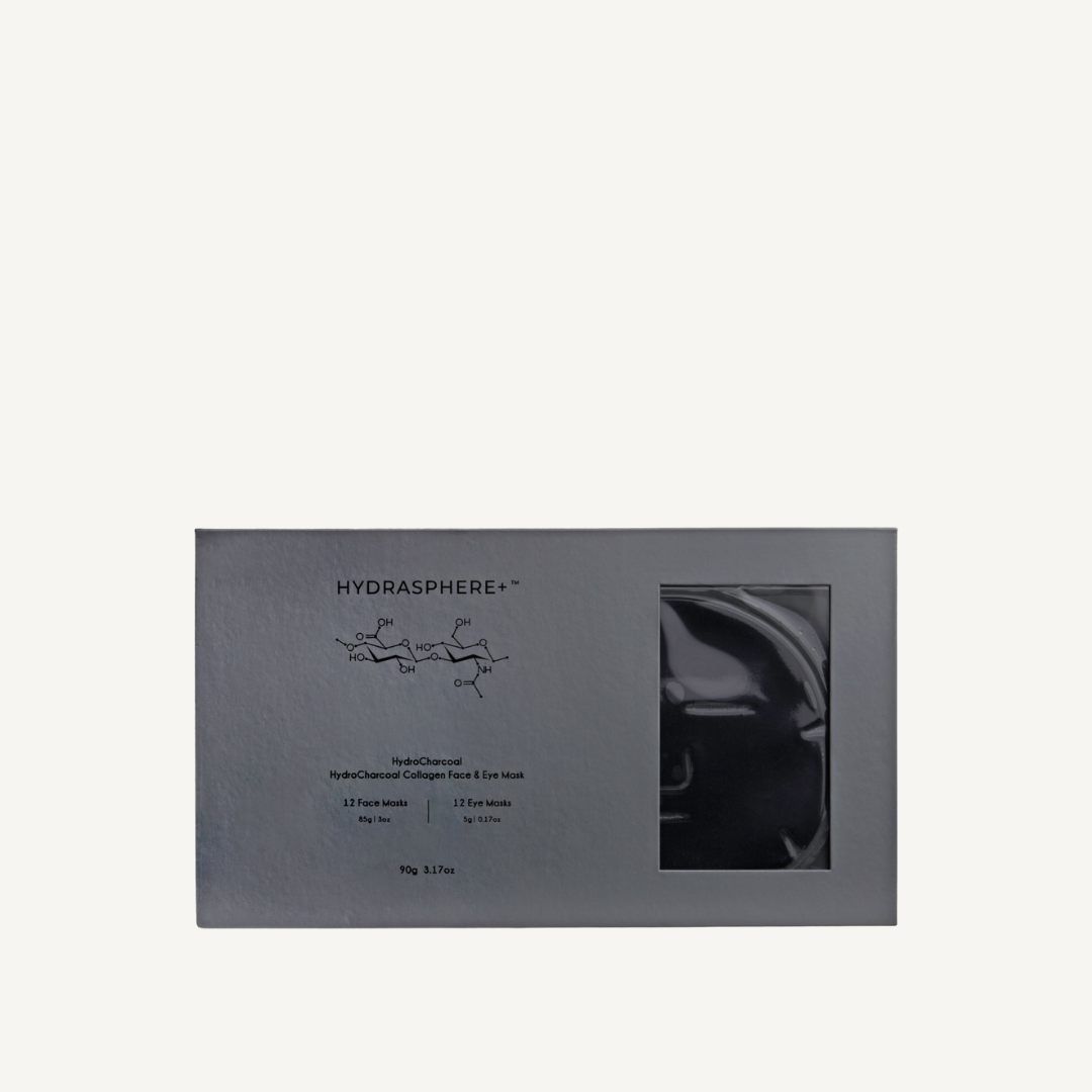 HydroCharcoal Kollagen Gesichts- & Augenmaske