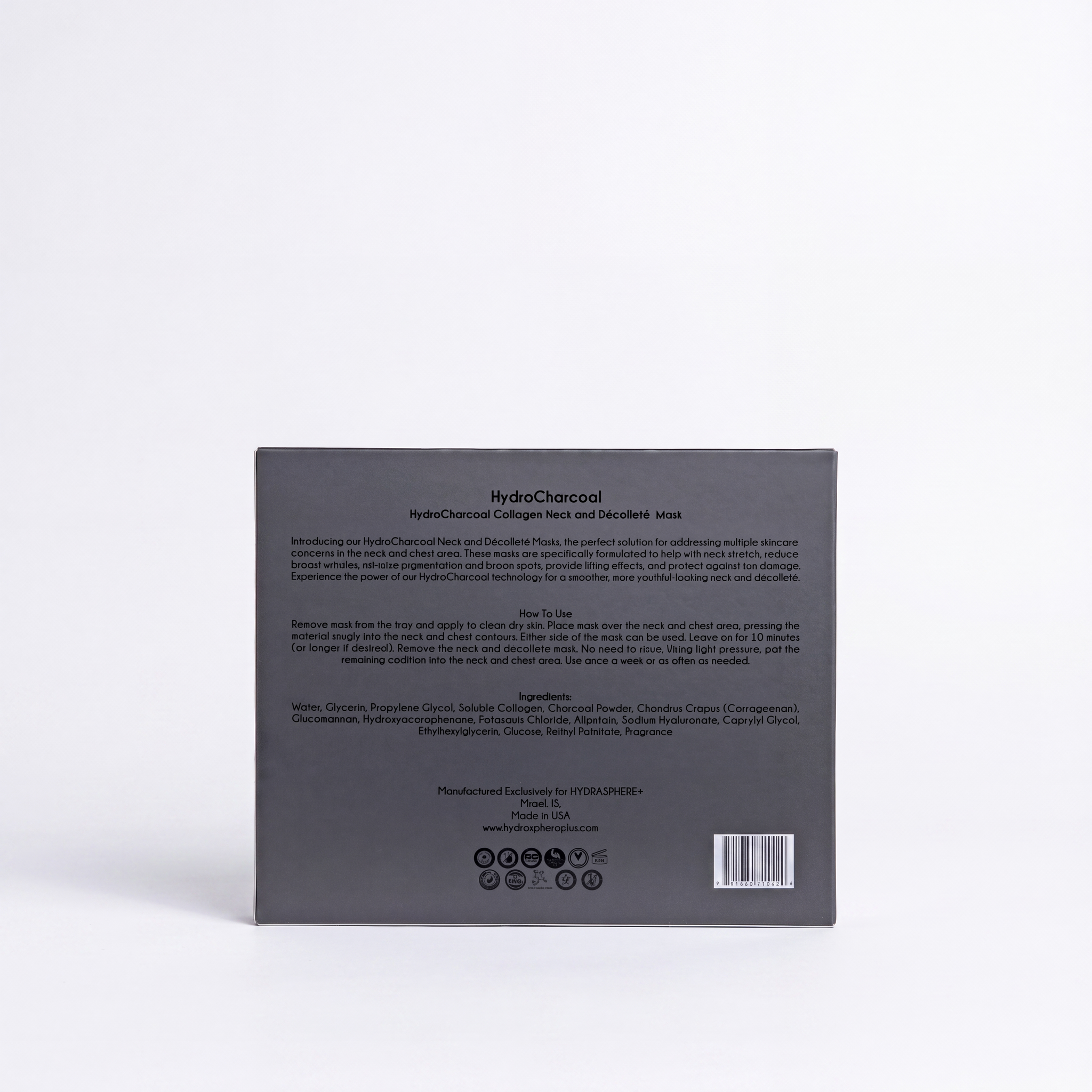 HydroCharcoal Collagen Neck and Decollete Mask