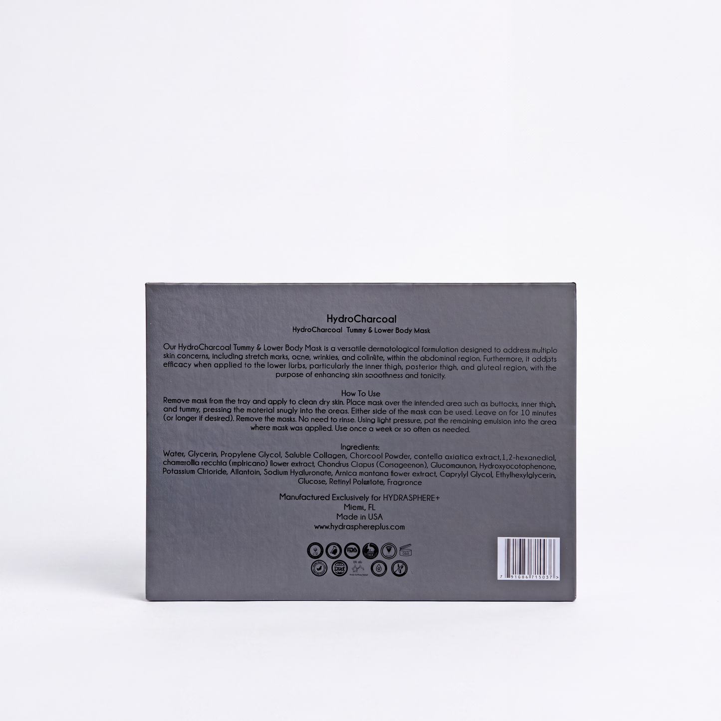 HydroCharcoal Tummy & Lower Body Mask