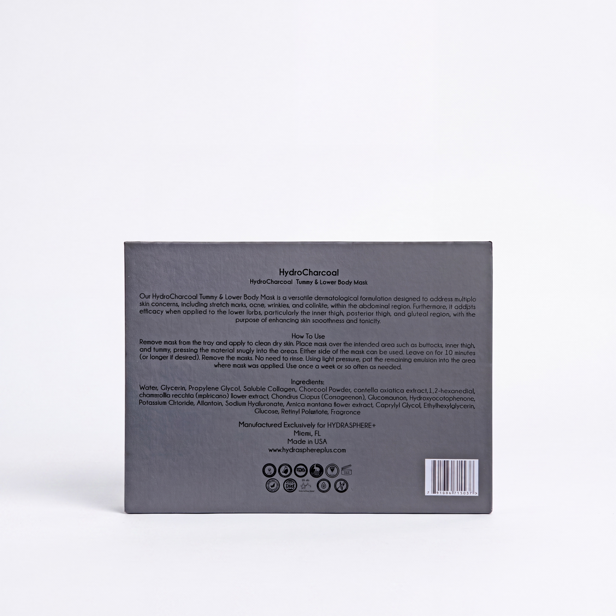 HydroCharcoal Tummy & Lower Body Mask